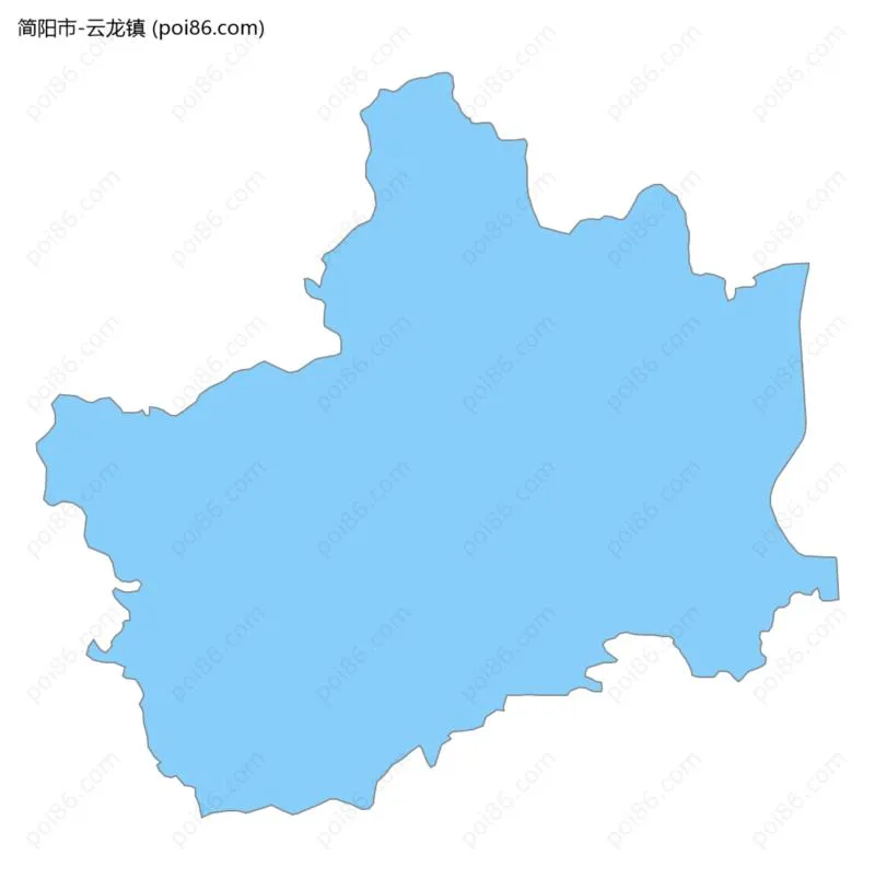 云龙镇边界地图