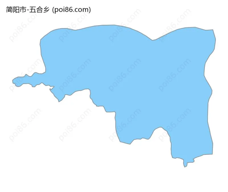 五合乡边界地图