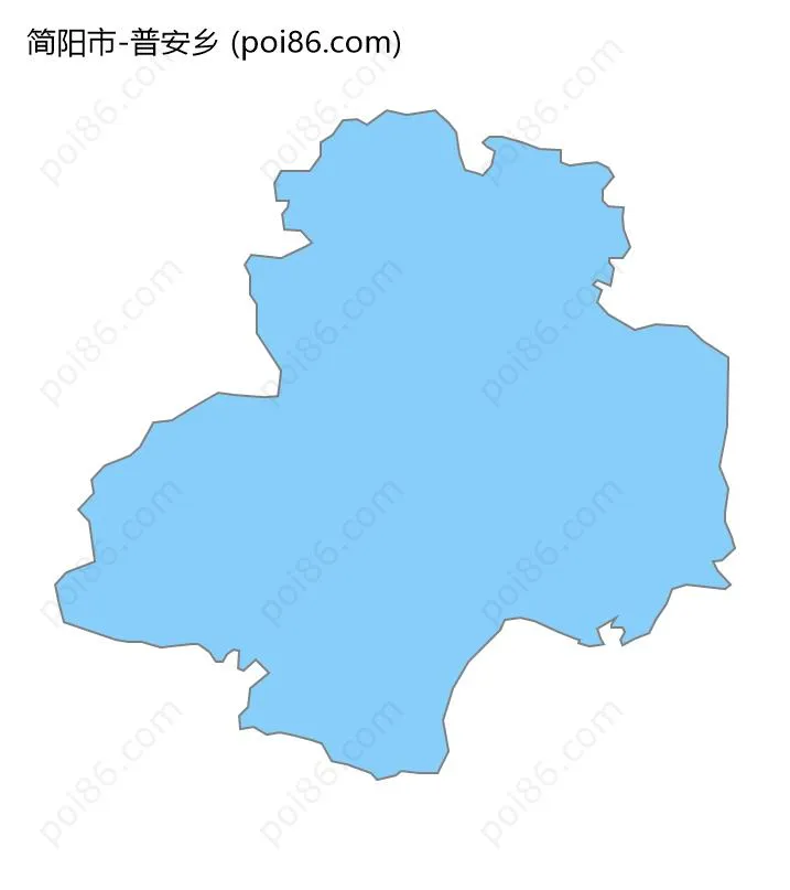 普安乡边界地图