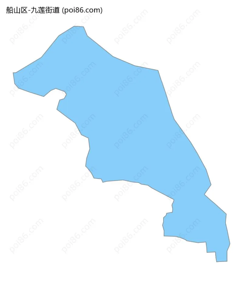 九莲街道边界地图