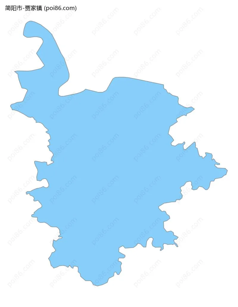 贾家镇边界地图