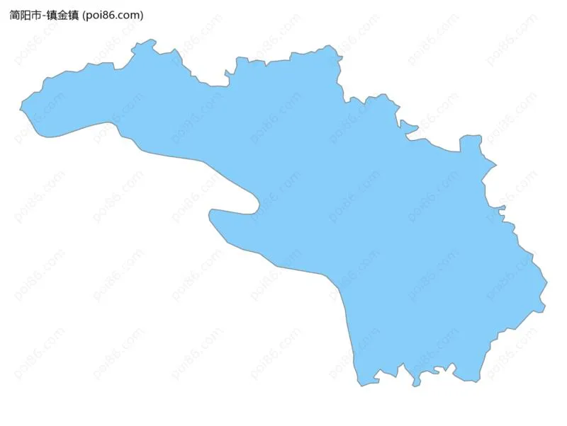 镇金镇边界地图