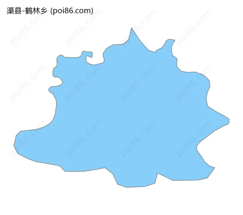 鹤林乡边界地图