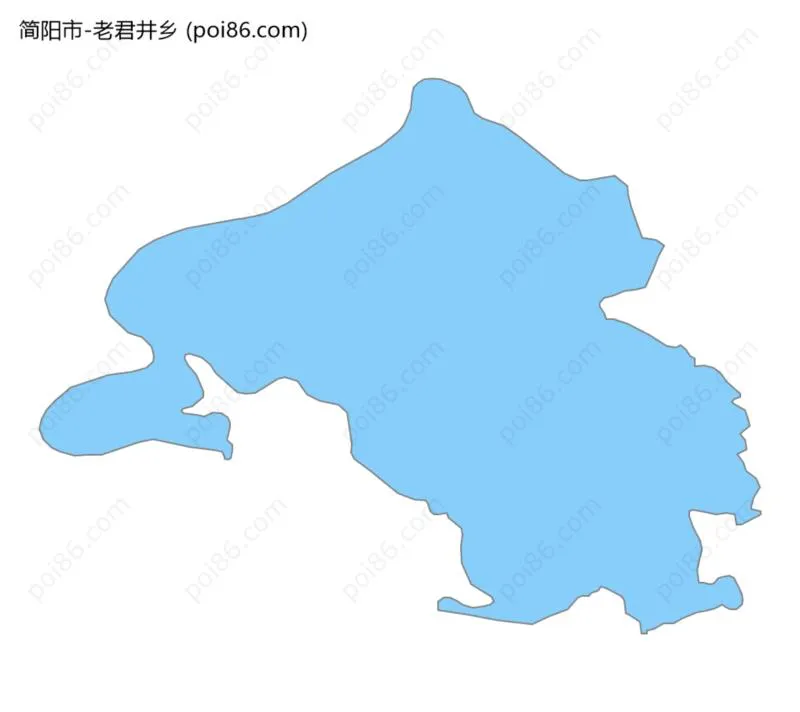 老君井乡边界地图