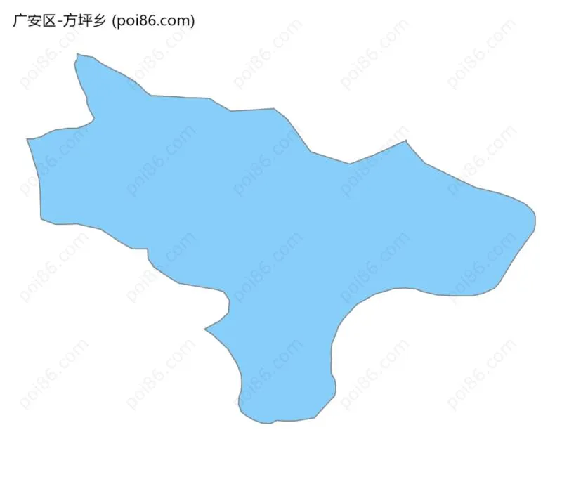 方坪乡边界地图