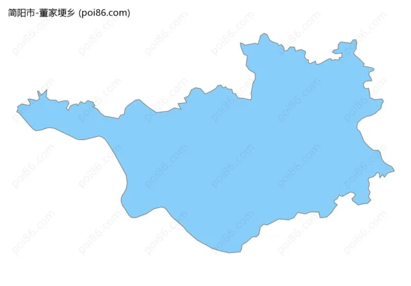 董家埂乡边界地图