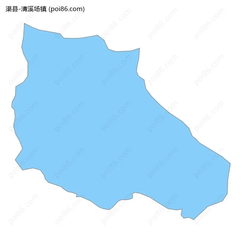 清溪场镇边界地图