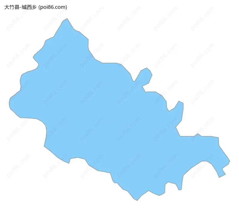 城西乡边界地图