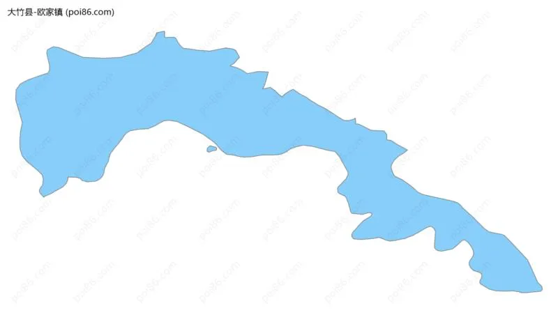 欧家镇边界地图