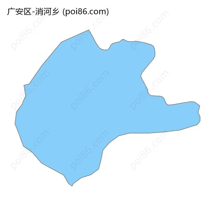 消河乡边界地图