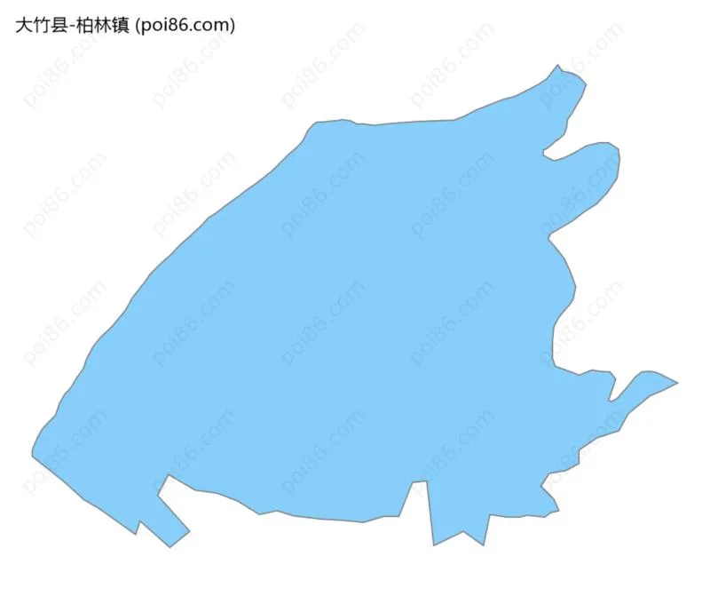 柏林镇边界地图