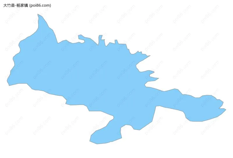 杨家镇边界地图