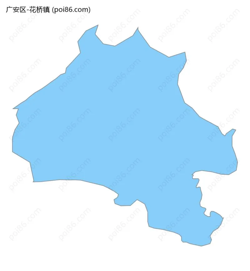 花桥镇边界地图