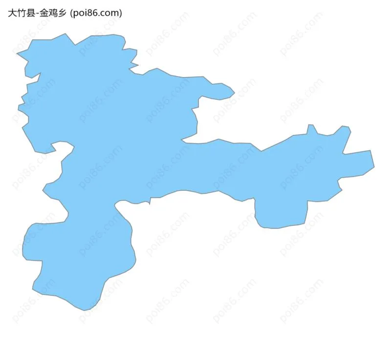 金鸡乡边界地图