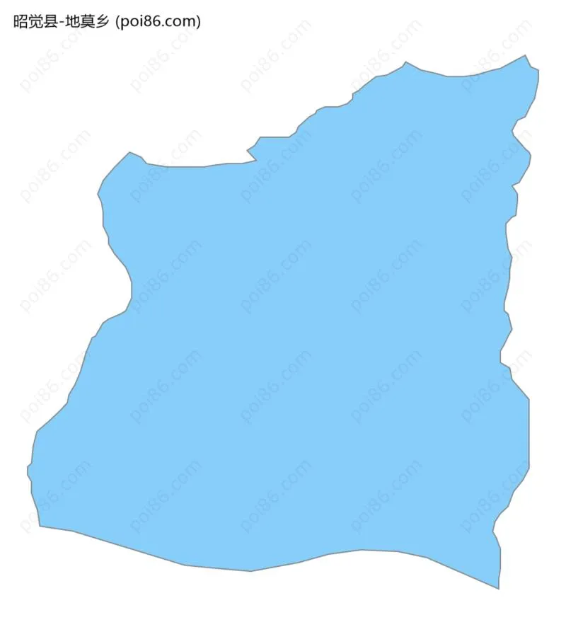 地莫乡边界地图