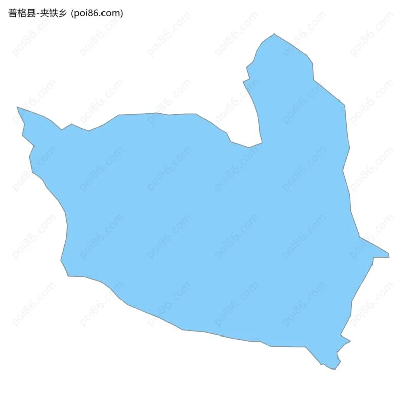 夹铁乡边界地图