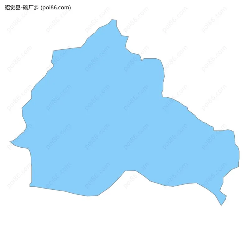 碗厂乡边界地图