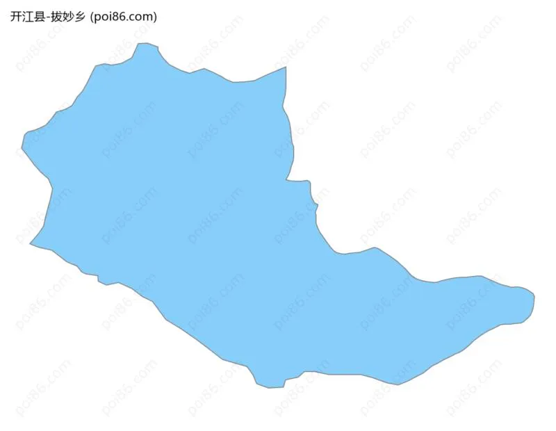 拔妙乡边界地图