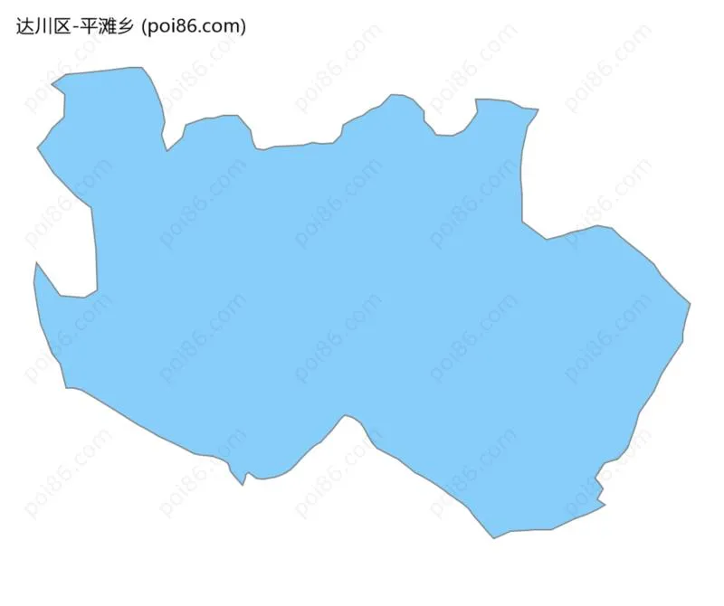 平滩乡边界地图