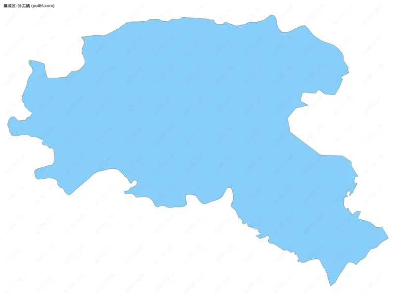 卧龙镇边界地图