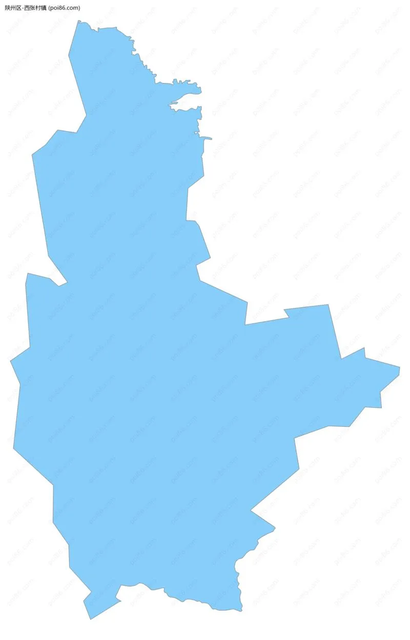 西张村镇边界地图