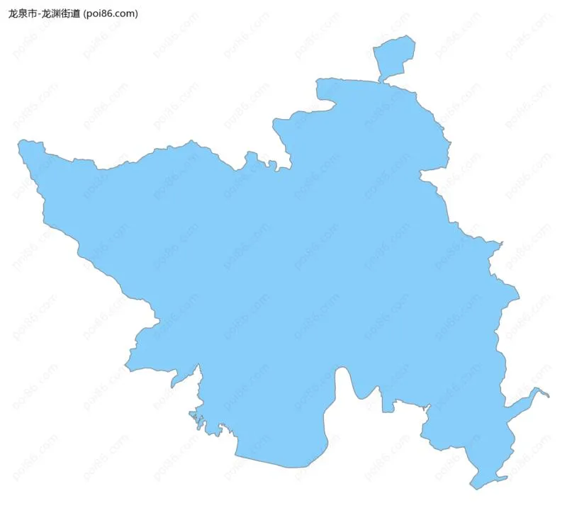 龙渊街道边界地图