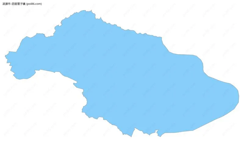 四官营子镇边界地图