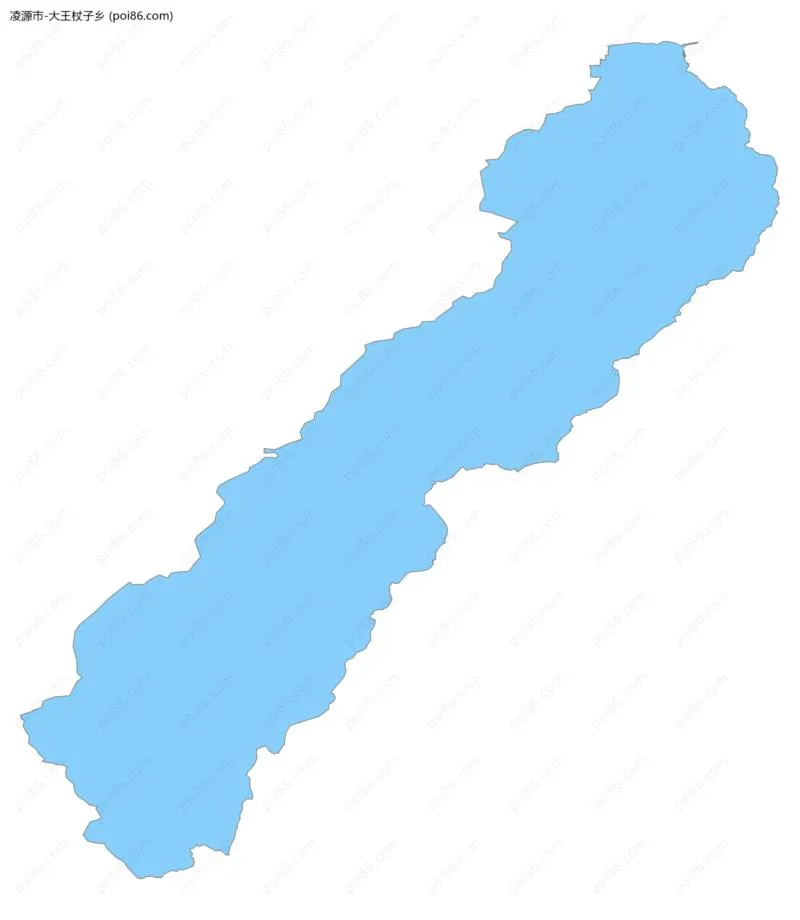 大王杖子乡边界地图