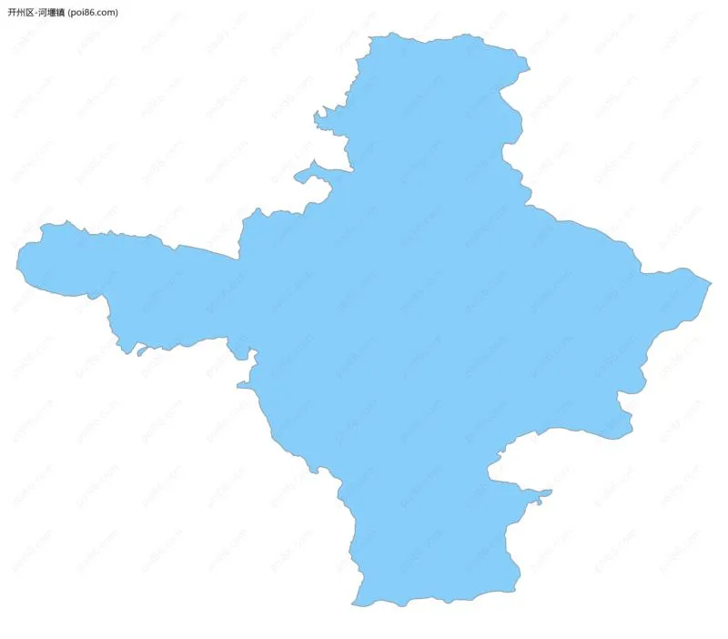 河堰镇边界地图