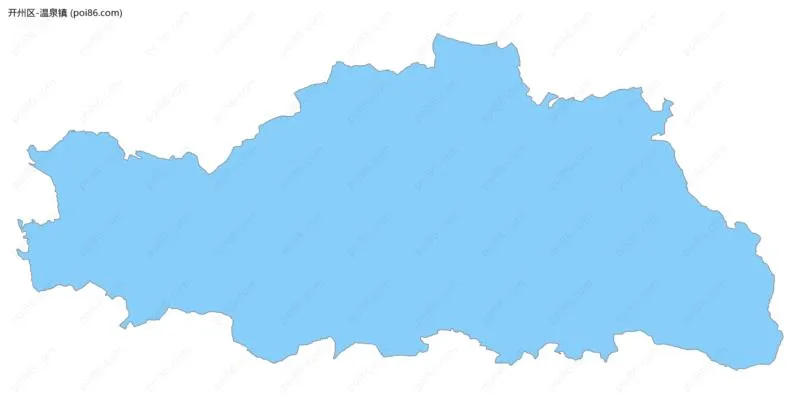 温泉镇边界地图