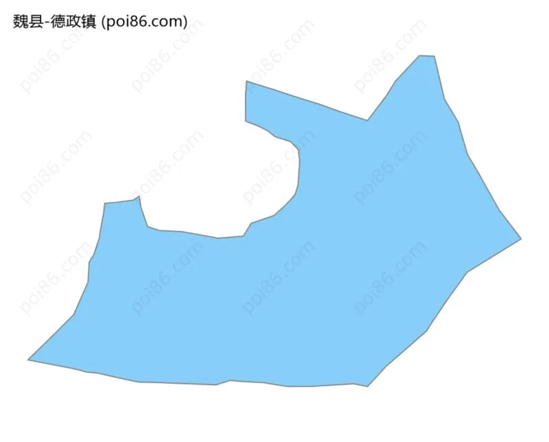 德政镇边界地图