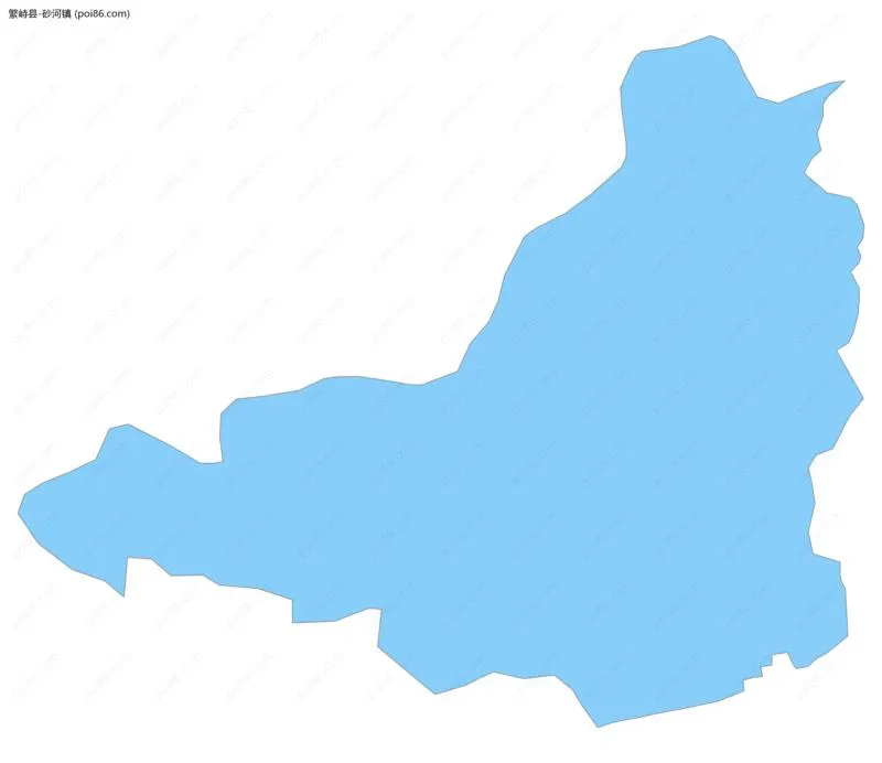 砂河镇边界地图