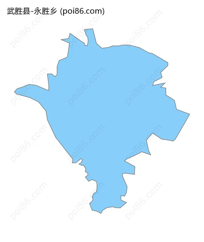 永胜乡边界地图