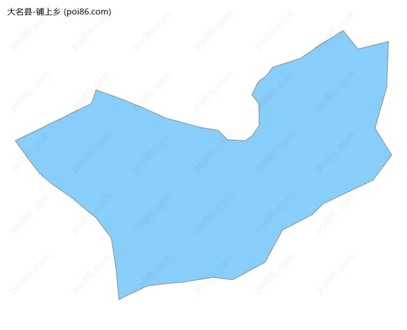 铺上乡边界地图