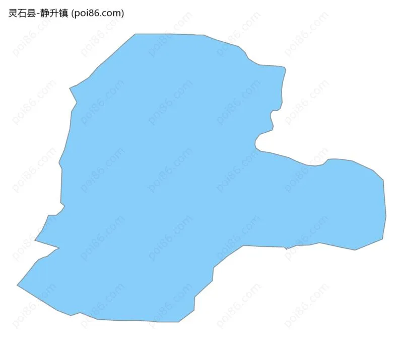 静升镇边界地图