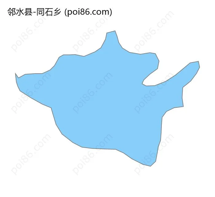 同石乡边界地图