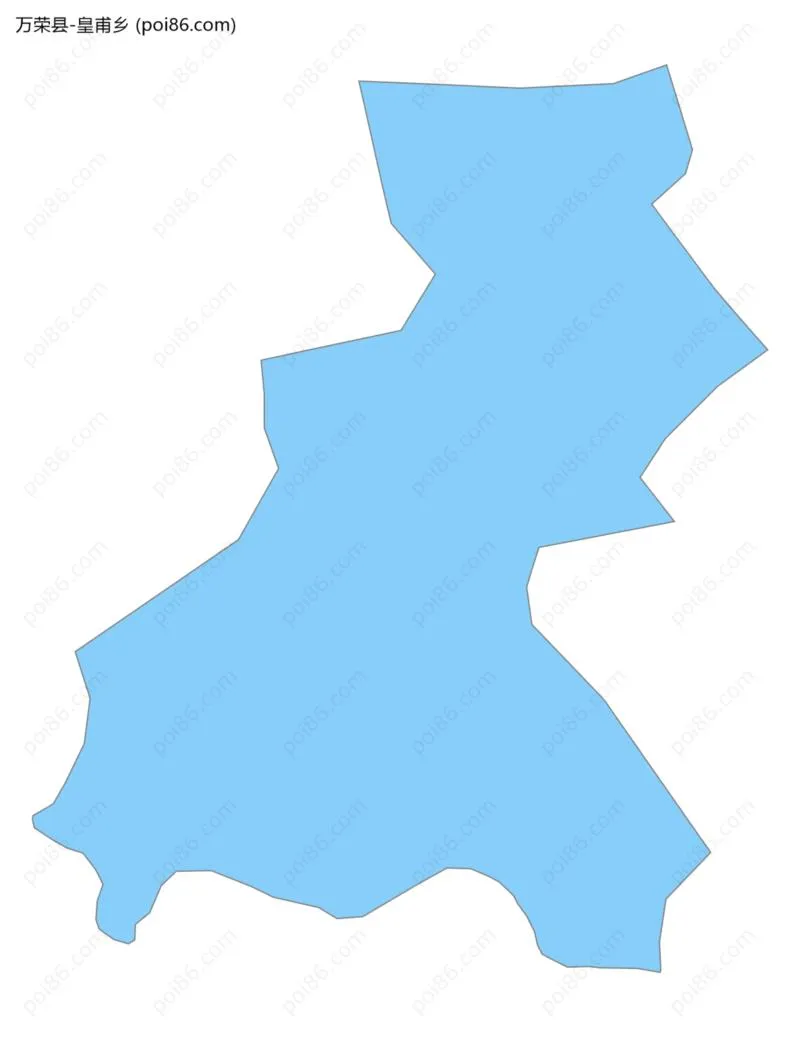 皇甫乡边界地图