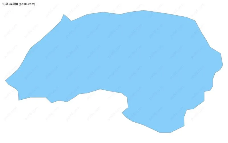 故县镇边界地图