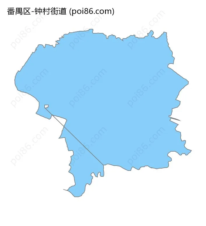 钟村街道边界地图