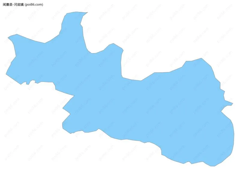 河底镇边界地图