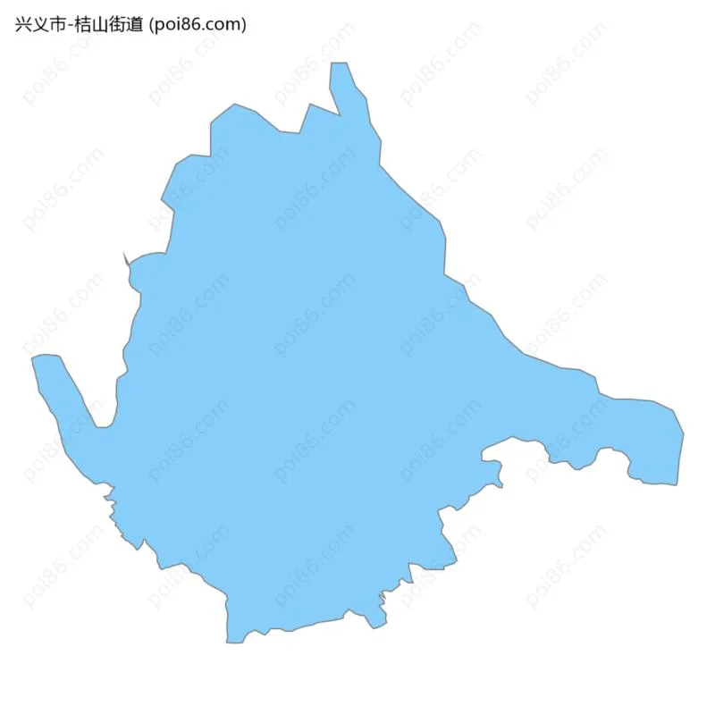 桔山街道边界地图