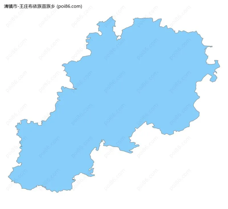 王庄布依族苗族乡边界地图