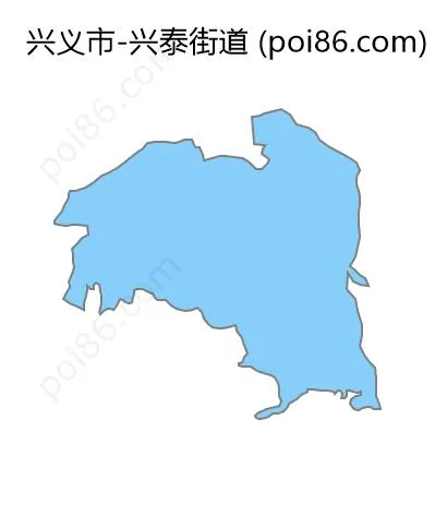 兴泰街道边界地图
