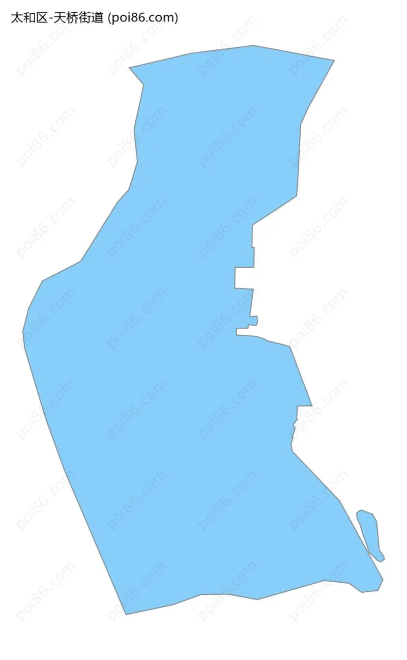 天桥街道边界地图