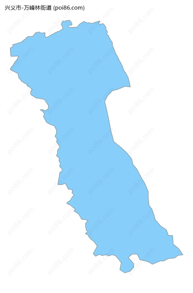 万峰林街道边界地图