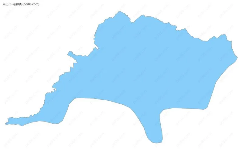 屯脚镇边界地图