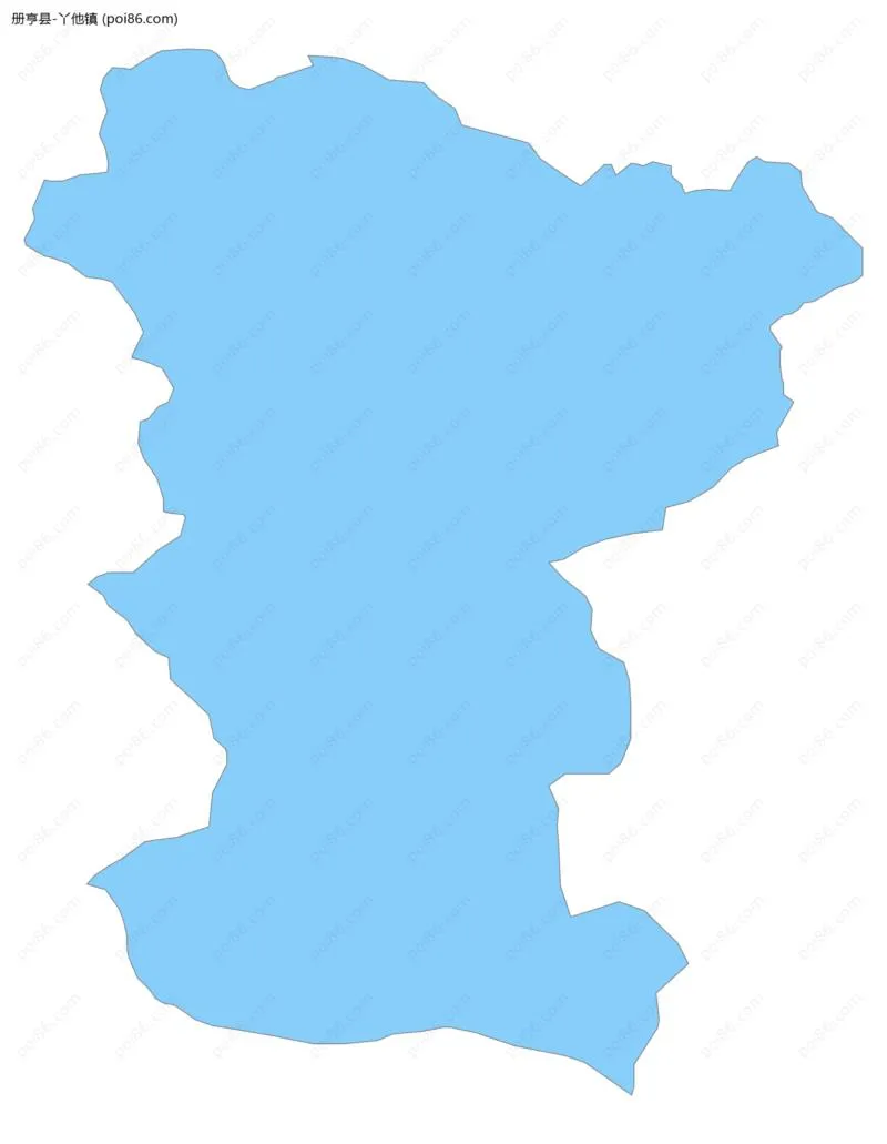 丫他镇边界地图