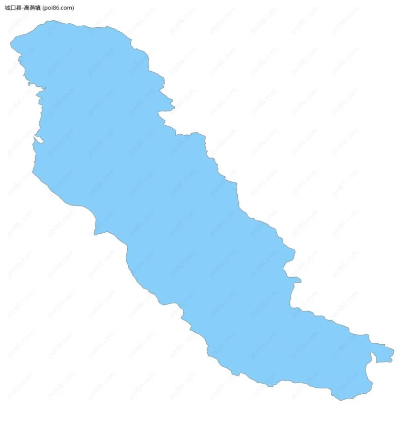 高燕镇边界地图