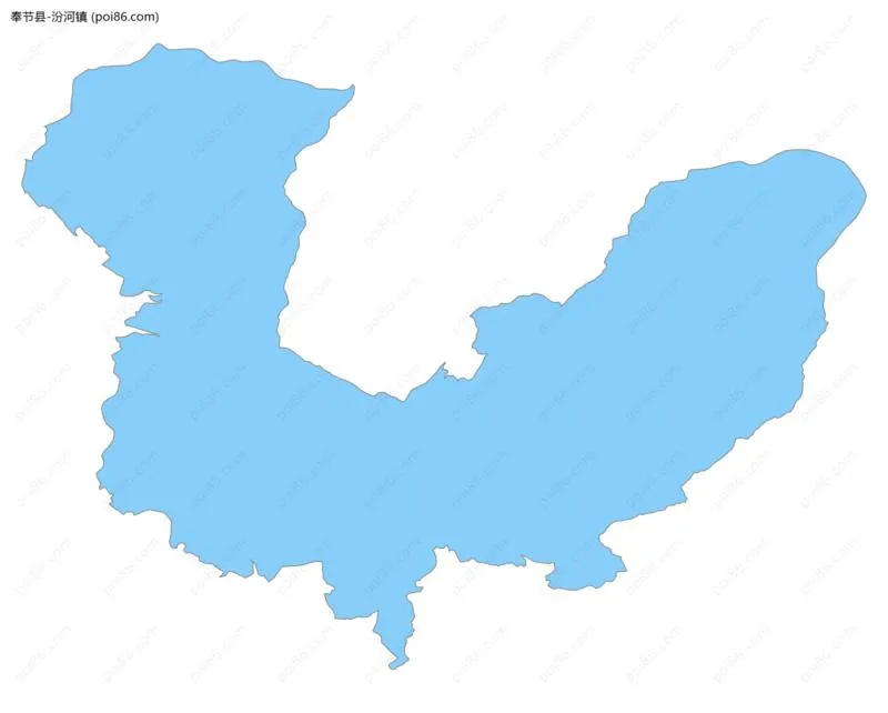 汾河镇边界地图
