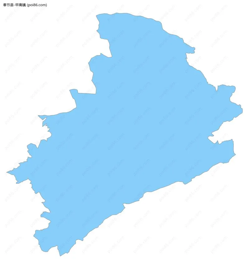 甲高镇边界地图